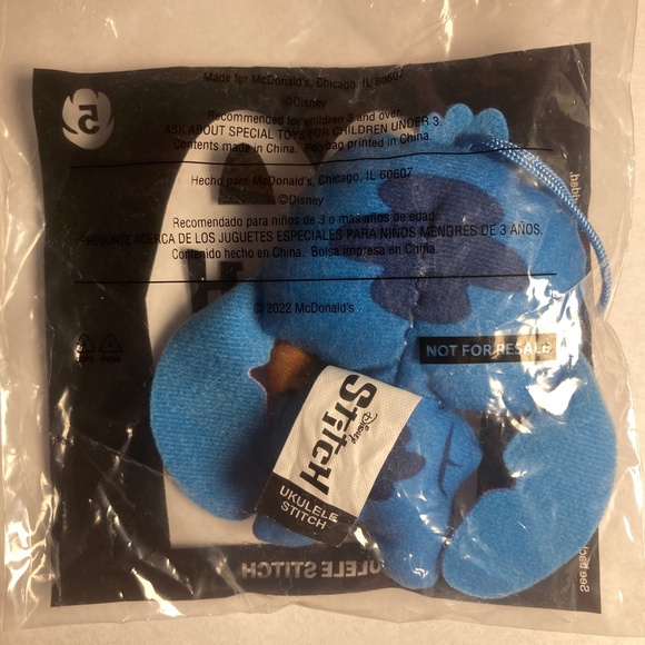 Adorable Stitch with Ukulele Happy Meal Toy, NWT - Picture 7 of 7